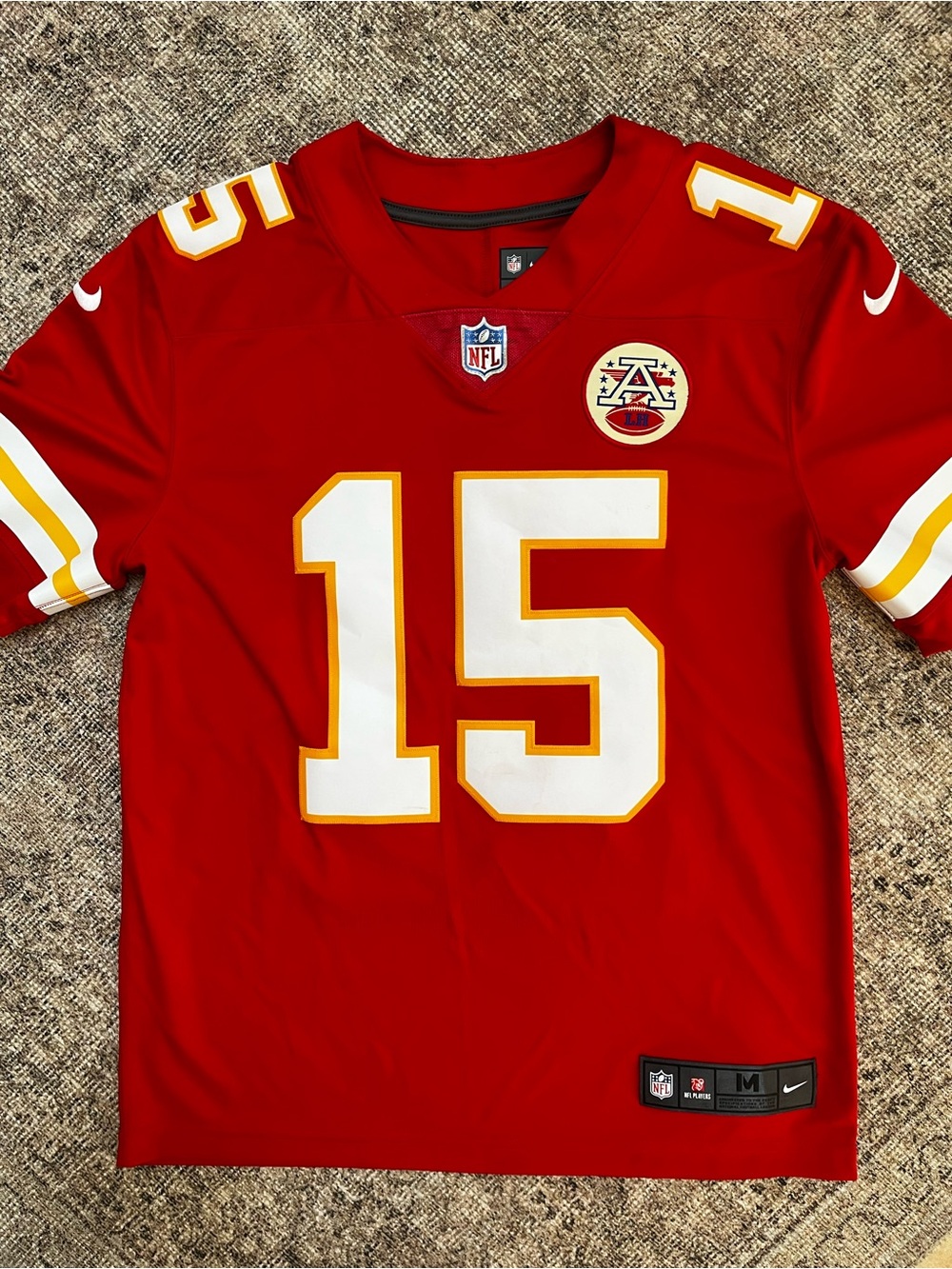 Nike Kansas City Chiefs Patrick Mahomes Limited Vapour FUSE Jersey M